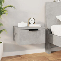 Vidaxl Wall-Mounted Bedside Cabinets 2 Pcs Concrete Grey 34X30X20 Cm - thumbnail 8