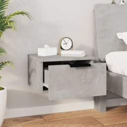 Vidaxl Wall-Mounted Bedside Cabinets 2 Pcs Concrete Grey 34X30X20 Cm - thumbnail 9