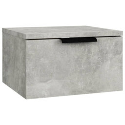 Vidaxl Wall-Mounted Bedside Cabinets 2 Pcs Concrete Grey 34X30X20 Cm - thumbnail 3