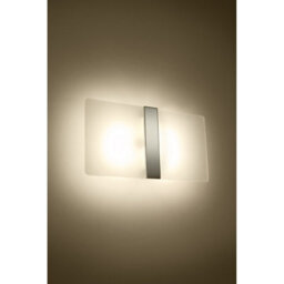 Luminosa Lighting Luminosa Azalia Wall Lamp, White, Chrome, 2X G9 - thumbnail 3