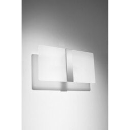 Luminosa Lighting Luminosa Azalia Wall Lamp, White, Chrome, 2X G9 - thumbnail 2