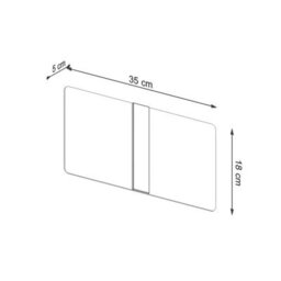 Luminosa Lighting Luminosa Azalia Wall Lamp, White, Chrome, 2X G9 - thumbnail 4