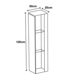 Furneo White Glass Floating Display Cabinet Tall Wall Unit Art 01 Blue Led Lights - thumbnail 3