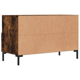 Berkfield Sturdy Tv Cabinet Smoked Oak 80X36X50 Cm Engineered Wood - thumbnail 8