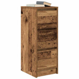 Berkfield Sideboard Old Wood 29.5X34X76 Cm Engineered Wood - thumbnail 4