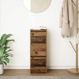 Berkfield Sideboard Old Wood 29.5X34X76 Cm Engineered Wood - thumbnail 3