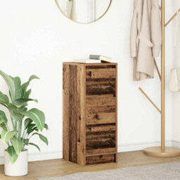 Berkfield Sideboard Old Wood 29.5X34X76 Cm Engineered Wood - thumbnail 1