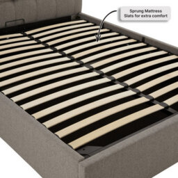 The Furniture Market Chesterfield Button Bed - 6Ft Super King Size - Grey Fabric - thumbnail 8
