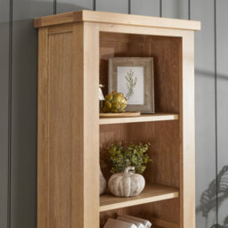 The Furniture Market Cheshire Whitewash Oak Tall Narrow Bookcase - thumbnail 3