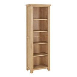 The Furniture Market Cheshire Whitewash Oak Tall Narrow Bookcase - thumbnail 4