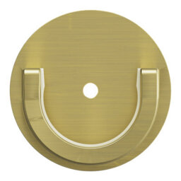 GoodHome Elasa Gold Brass Effect Metal & Plastic Curtain Pole Bracket Recess