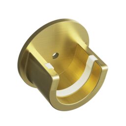 GoodHome Elasa Gold Brass Effect Metal & Plastic Curtain Pole Bracket Recess - thumbnail 3