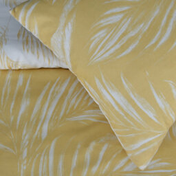 Smart Living Luxury Sketched Palm Leaf Reversible Duvet Cover With Pillowcases - thumbnail 7