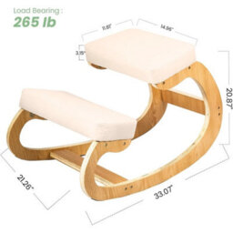 Adjustable Ergonomic Kneeling Chair With Thick Cushion - thumbnail 2