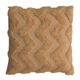 Artisan Furniture Solid Wood Mustard Zig-Zag Cushion Set Of 2 - thumbnail 2