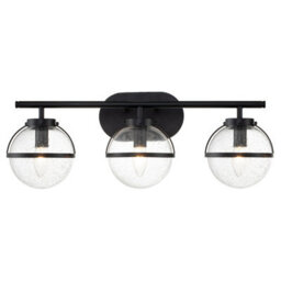 Luminosa Lighting Luminosa Hinkley Hollis Bathroom Wall Lamp Black, Ip44