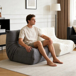 Grey Togo Sofa Designer Armless Lounge Chair /single Sofa/togo Chair/lazy Lounge - thumbnail 3