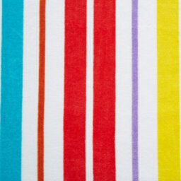 Catherine Lansfield Rainbow Stripe Bright Beach Towel Lounger 76X200Cm - thumbnail 3
