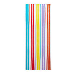 Catherine Lansfield Rainbow Stripe Bright Beach Towel Lounger 76X200Cm - thumbnail 4