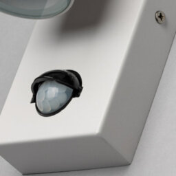 Litecraft 2 Pack Kenn White Outdoor Wall Lights With Pir Sensors - thumbnail 4