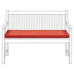 Beliani Bench Seat Pad Cushion Vivara 112 X 54 Cm Dark Red - thumbnail 1