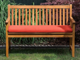 Beliani Bench Seat Pad Cushion Vivara 112 X 54 Cm Dark Red - thumbnail 2