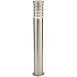 2 Pack Outdoor Garden Bollard Light 80Cm Brushed Steel 9W Outside Lamp Post Ip44 - thumbnail 2