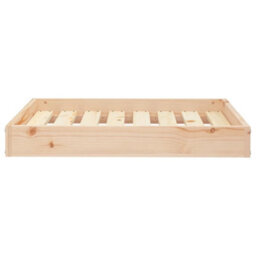 Berkfield Dog Bed 71.5X54X9 Cm Solid Wood Pine - thumbnail 3