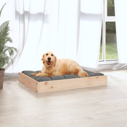 Berkfield Dog Bed 71.5X54X9 Cm Solid Wood Pine - thumbnail 5
