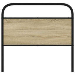 Berkfield Headboard Sonoma Oak 100 Cm Steel And Engineered Wood - thumbnail 3