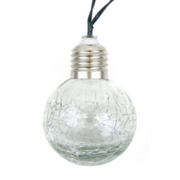 Gardenwize Garden Outdoor Solar  Coloured Crackle Ball String Fairy Lights - thumbnail 3