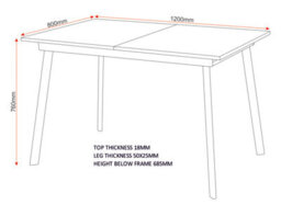 Seconique Avery Extending Dining Table In Concrete Grey Oak Effect And Black Metal Frame - thumbnail 7