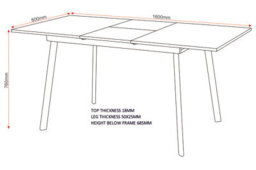 Seconique Avery Extending Dining Table In Concrete Grey Oak Effect And Black Metal Frame - thumbnail 8