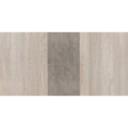 Seconique Avery Extending Dining Table In Concrete Grey Oak Effect And Black Metal Frame - thumbnail 9