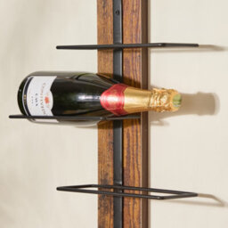 Dibor Traditional Wooden Upright 8 Bottle Wine Rack Wine Bottle Holder - thumbnail 3