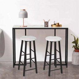 Kitchen Breakfast Bar Table Pub Dining Room Furniture Hallway Console Table Slim - thumbnail 3