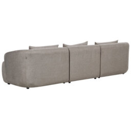 Beliani Corner Sofa 3 Seater Svansele Fabric Taupe Right Hand - thumbnail 6
