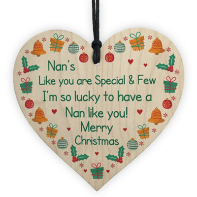 Red Ocean Nan Hanging Christmas Tree Decoration Gift For Nan Novelty Bauble Gifts For Her - image 1