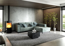 Impact Furniture Coffee Table With Storage Black Marble Effect Lift Up Square Storage Lamp Sofa Side Table Moon - thumbnail 9