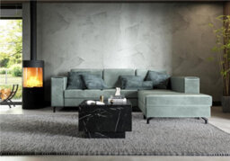 Impact Furniture Coffee Table With Storage Black Marble Effect Lift Up Square Storage Lamp Sofa Side Table Moon - thumbnail 8