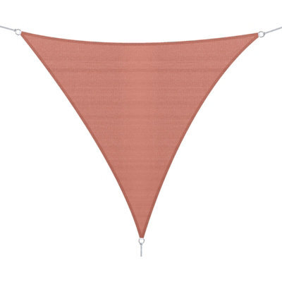 Red 3.5X3.5X3.5M Triangular Hdpe Shade Sail Uv Resistant - image 1