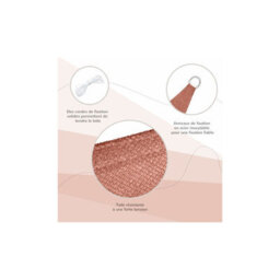 Red 3.5X3.5X3.5M Triangular Hdpe Shade Sail Uv Resistant - thumbnail 4
