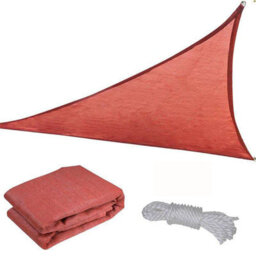 Red 3.5X3.5X3.5M Triangular Hdpe Shade Sail Uv Resistant - thumbnail 7