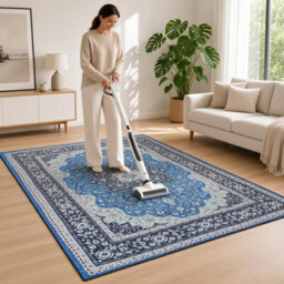 Washable Non-Slip Vintage Rugs For Living Room, Bedroom, Kitchen Soft Short Pile Oriental Area Rugs 120X170 - thumbnail 4
