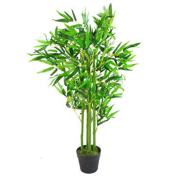 120Cm (4Ft) Fat Leaf Artificial Bamboo Plants Trees - Xl - thumbnail 5