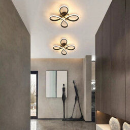 30W Led Ceiling Light Flower Warm White Blackceiling Lamp Bedroom Living Room - thumbnail 6