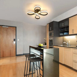 30W Led Ceiling Light Flower Warm White Blackceiling Lamp Bedroom Living Room - thumbnail 3