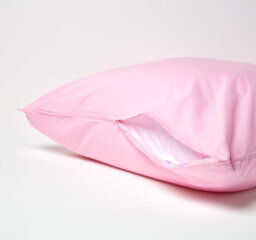 Homescapes Pink Continental Egyptian Cotton Pillowcase 200 Tc, 60 X 60 Cm - thumbnail 3