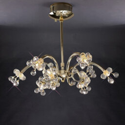Luminosa Lighting Luminosa Octavia Pendant 9 Light G4 French Gold/crystal, Not Led/cfl Compatible - thumbnail 2