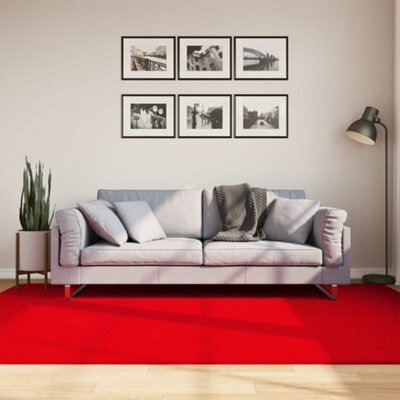 Walplus Rug Huarte Short Pile Soft And Washable Red 160X230 Cm - image 1